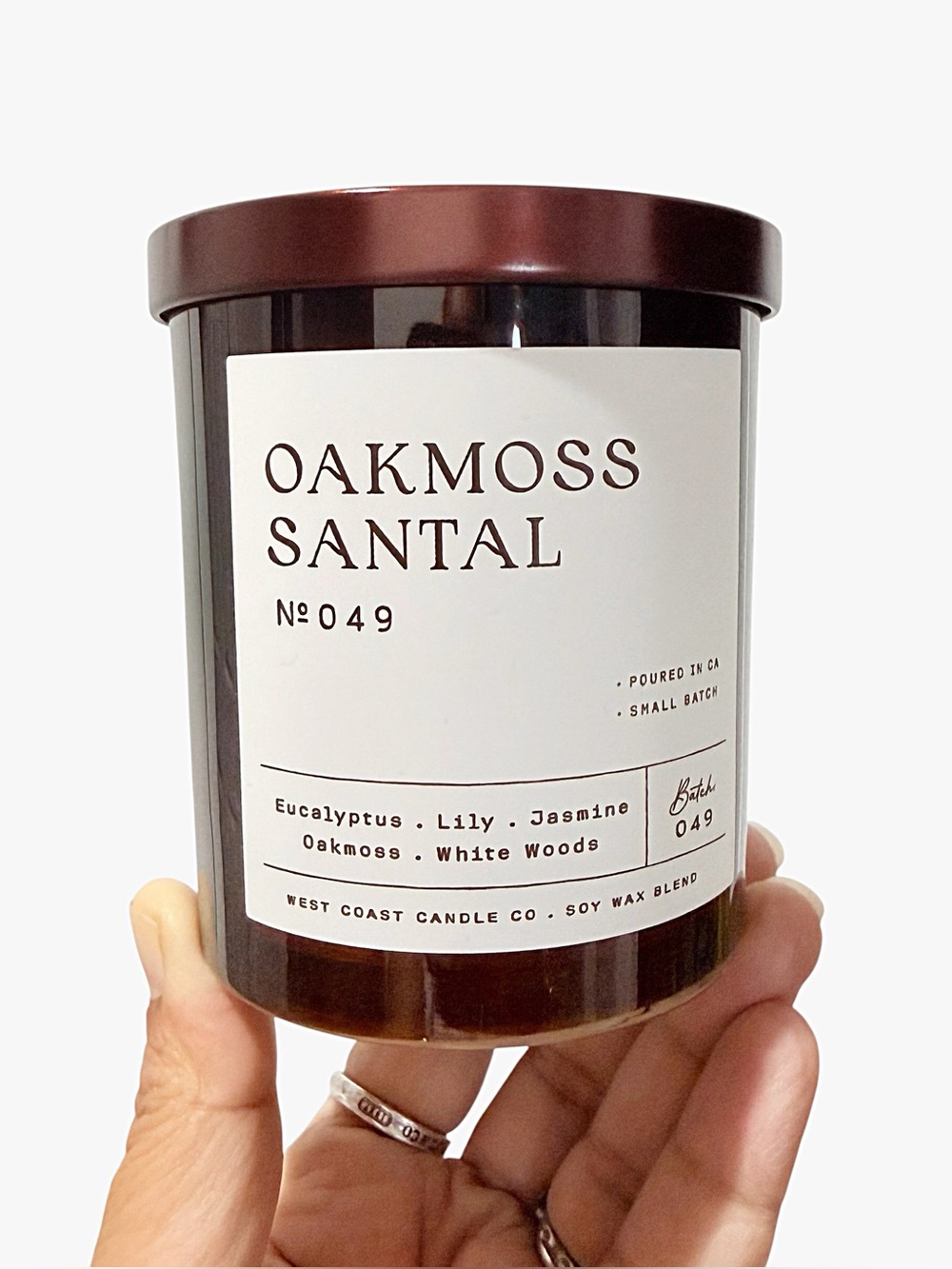 Leoben Company Oakmoss Santal No. 049 Scented Candle - Brown